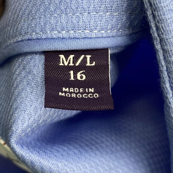 NEW ROBERT GRAHAM Kane Long-Sleeve Button-Down Shirt – Light Blue – Size 16 - Picture 3 of 14